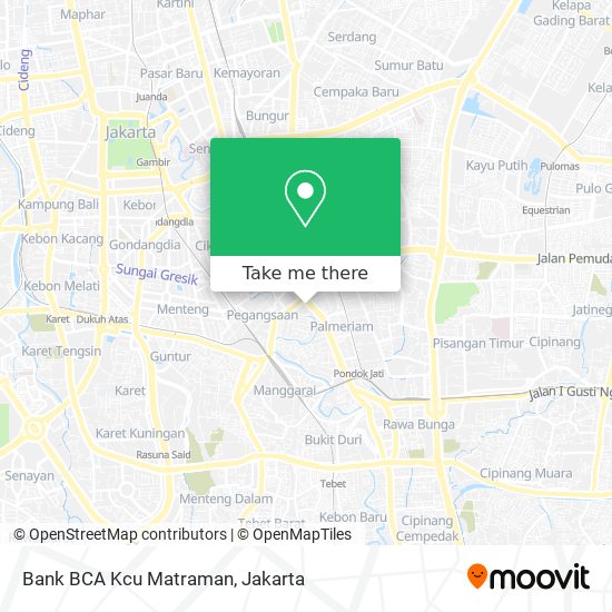 Bank BCA Kcu Matraman map