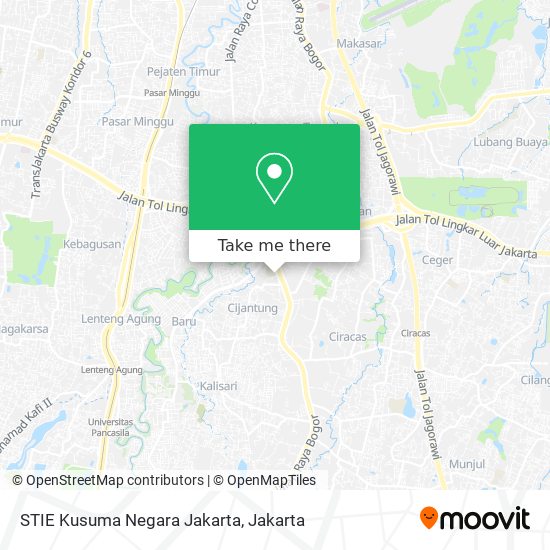 STIE Kusuma Negara Jakarta map
