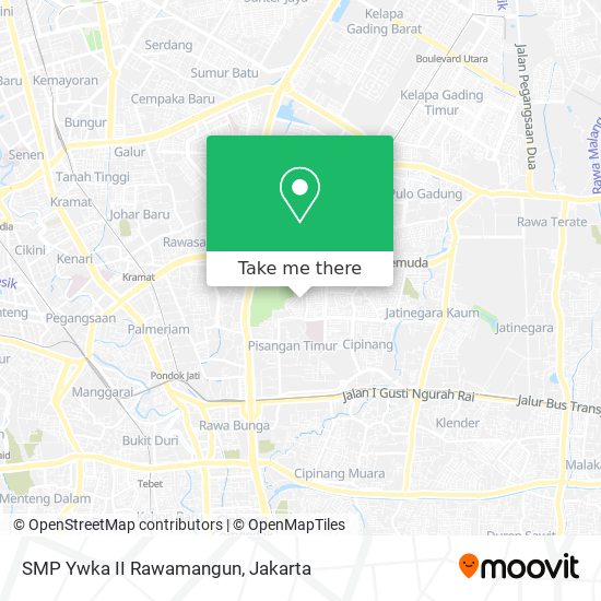 SMP Ywka II Rawamangun map
