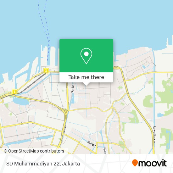 SD Muhammadiyah 22 map