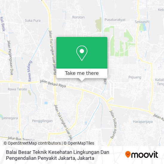 Balai Besar Teknik Kesehatan Lingkungan Dan Pengendalian Penyakit Jakarta map