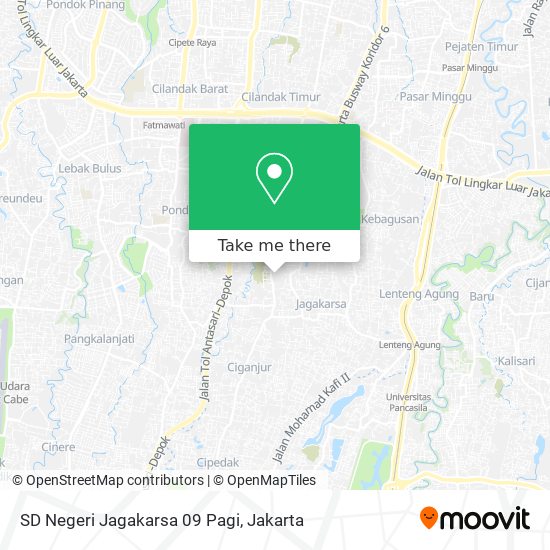 SD Negeri Jagakarsa 09 Pagi map