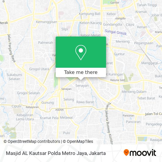 Masjid AL Kautsar Polda Metro Jaya map