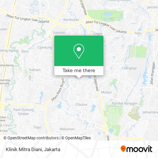 Klinik Mitra Diani map