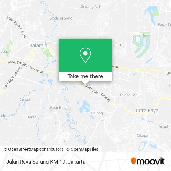 Jalan Raya Serang KM 19 map