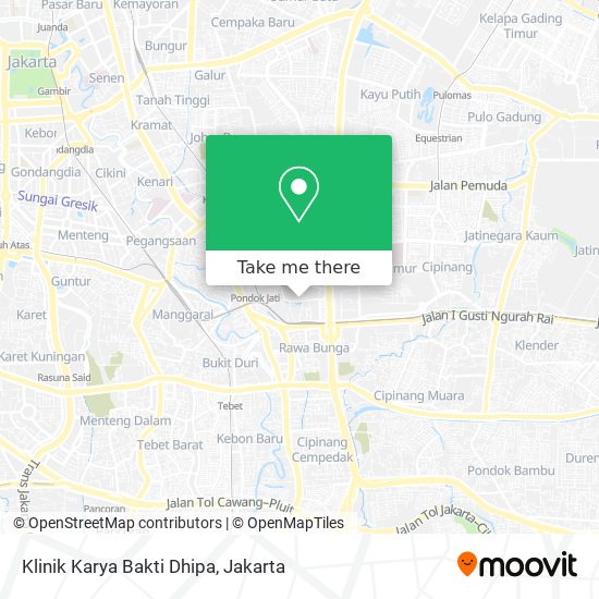 Klinik Karya Bakti Dhipa map
