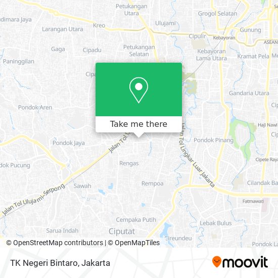 TK Negeri Bintaro map