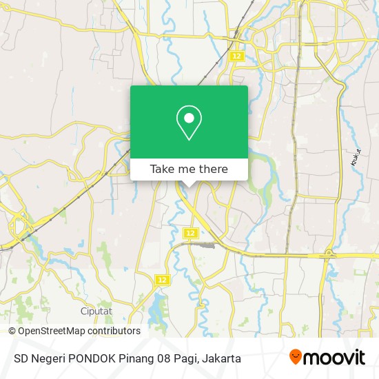 SD Negeri PONDOK Pinang 08 Pagi map