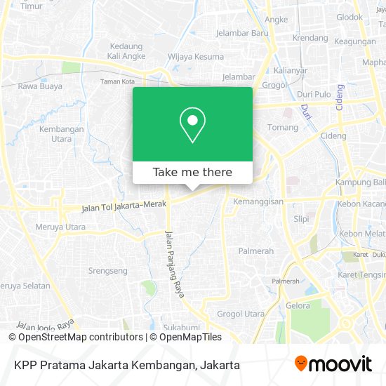 KPP Pratama Jakarta Kembangan map