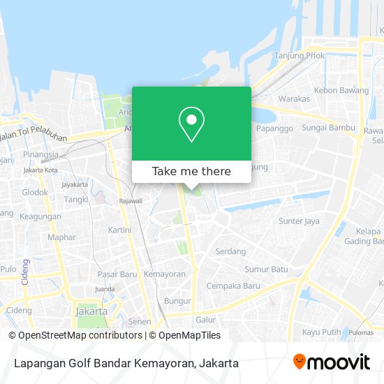 Lapangan Golf Bandar Kemayoran map