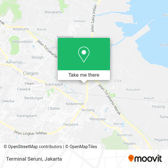Terminal Seruni map