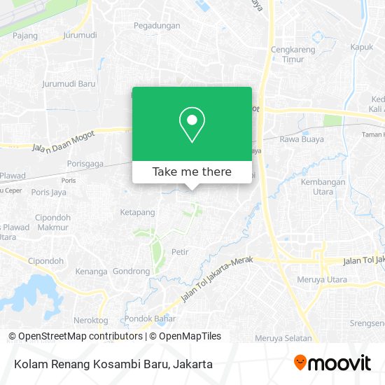 Kolam Renang Kosambi Baru map