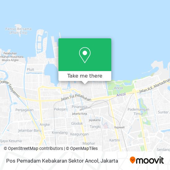 Pos Pemadam Kebakaran Sektor Ancol map