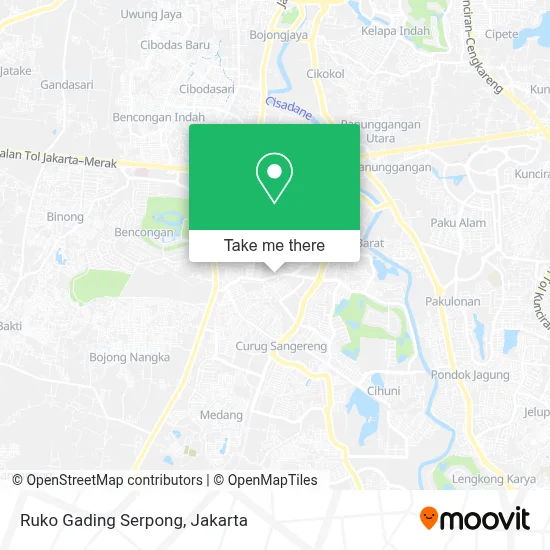 Ruko Gading Serpong map