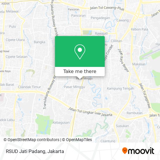 RSUD Jati Padang map
