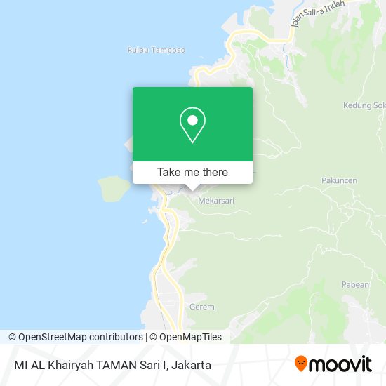 MI AL Khairyah TAMAN Sari I map