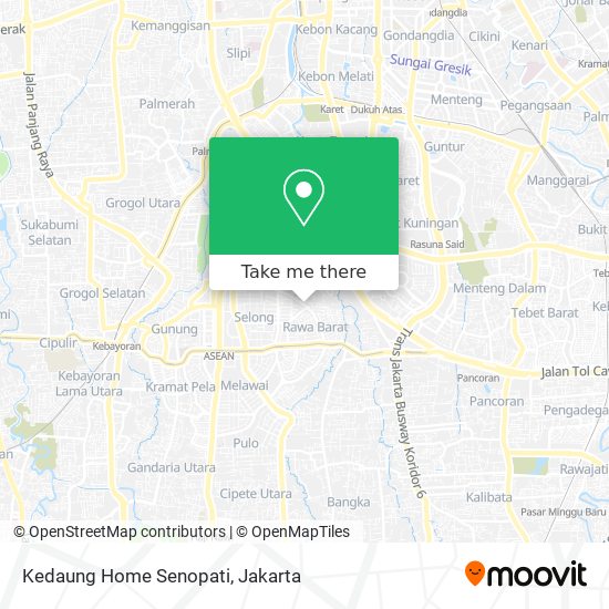 Kedaung Home Senopati map