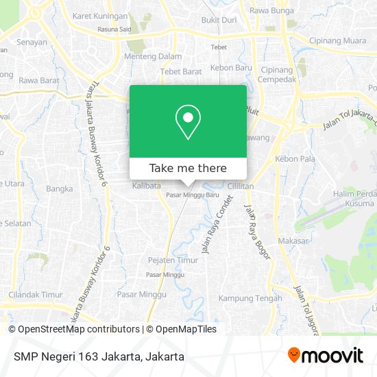 SMP Negeri 163 Jakarta map