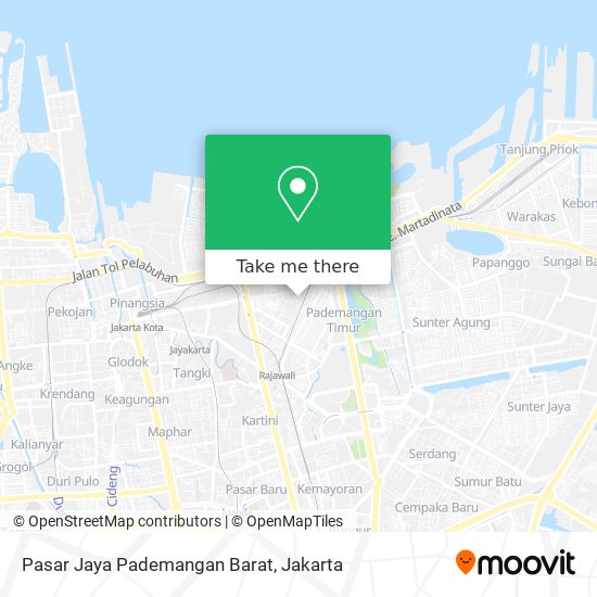 Pasar Jaya Pademangan Barat map
