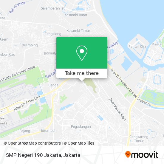 SMP Negeri 190 Jakarta map