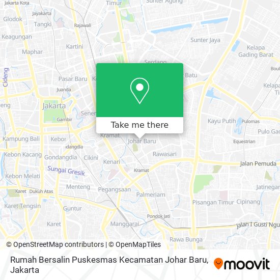Rumah Bersalin Puskesmas Kecamatan Johar Baru map