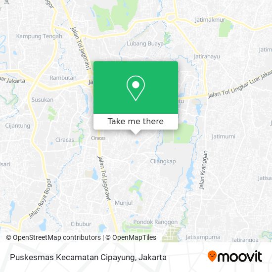 Puskesmas Kecamatan Cipayung map