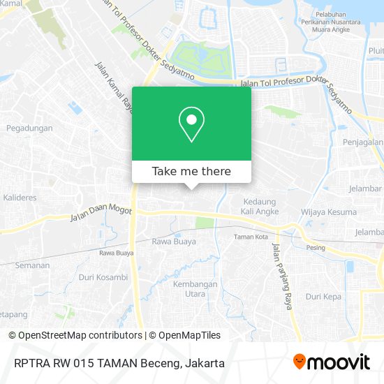 RPTRA RW 015 TAMAN Beceng map