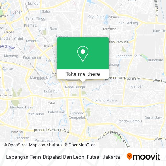 Lapangan Tenis Ditpalad Dan Leoni Futsal map