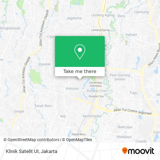 Klinik Satelit UI map