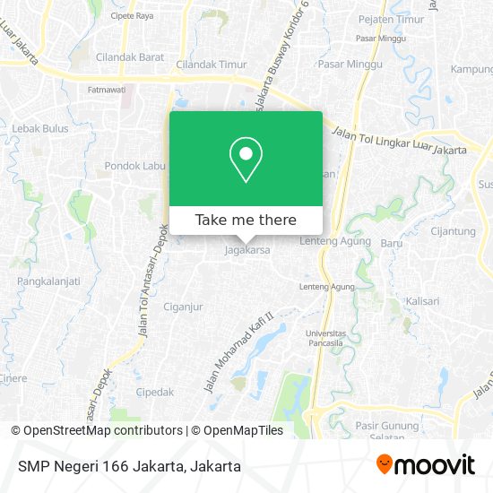 SMP Negeri 166 Jakarta map