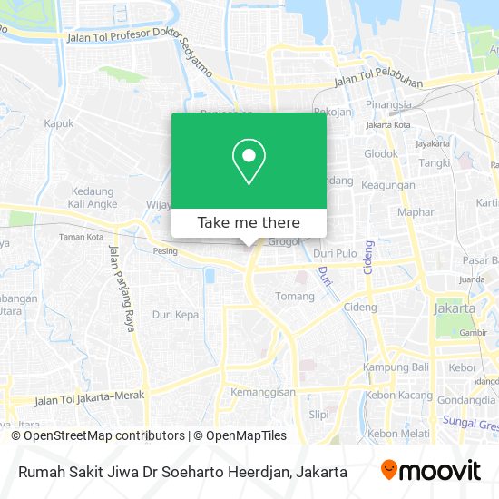 Rumah Sakit Jiwa Dr Soeharto Heerdjan map