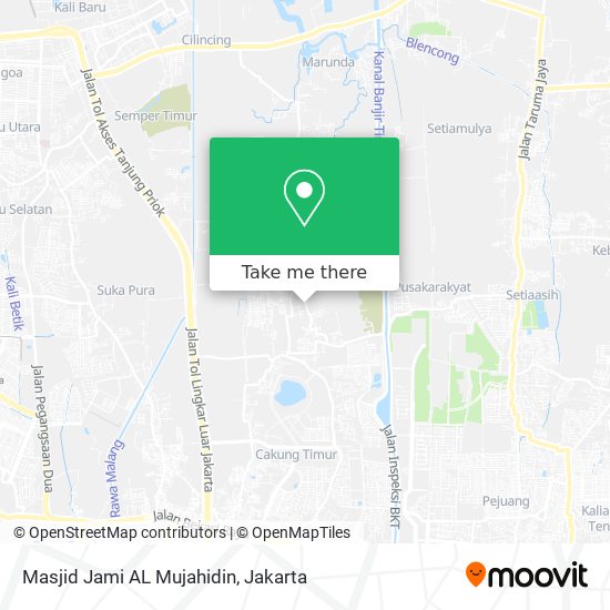 Masjid Jami AL Mujahidin map