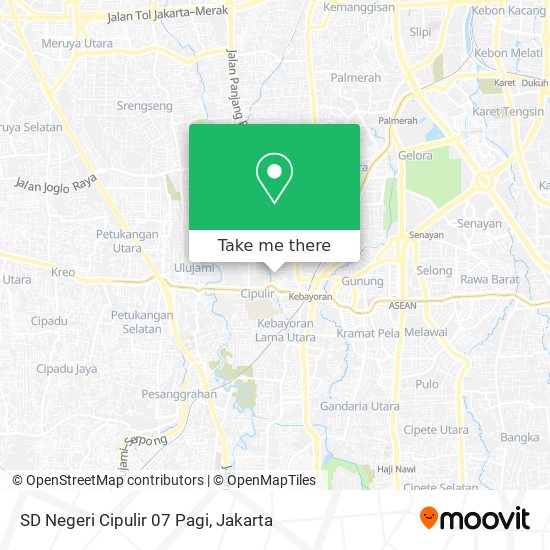 SD Negeri Cipulir 07 Pagi map