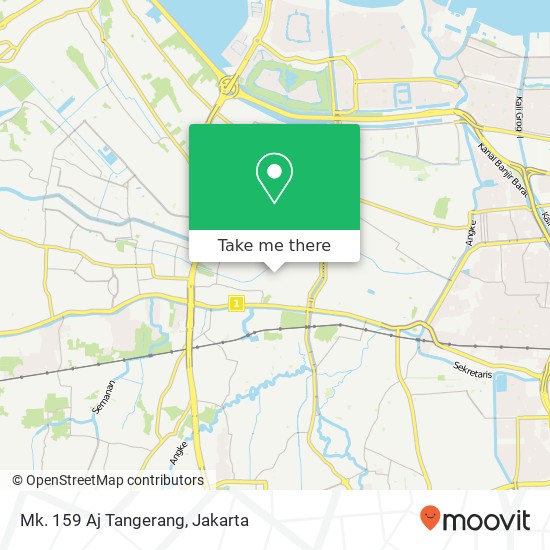 Mk. 159 Aj Tangerang map