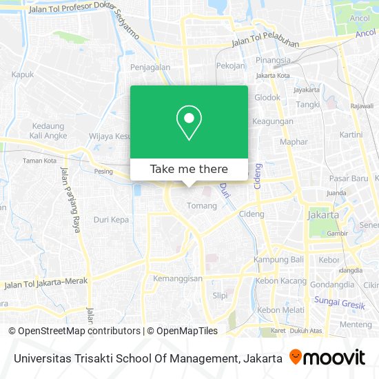 Universitas Trisakti School Of Management map