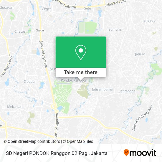 SD Negeri PONDOK Ranggon 02 Pagi map