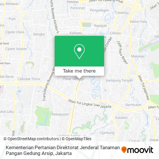 Kementerian Pertanian Direktorat Jenderal Tanaman Pangan Gedung Arsip map