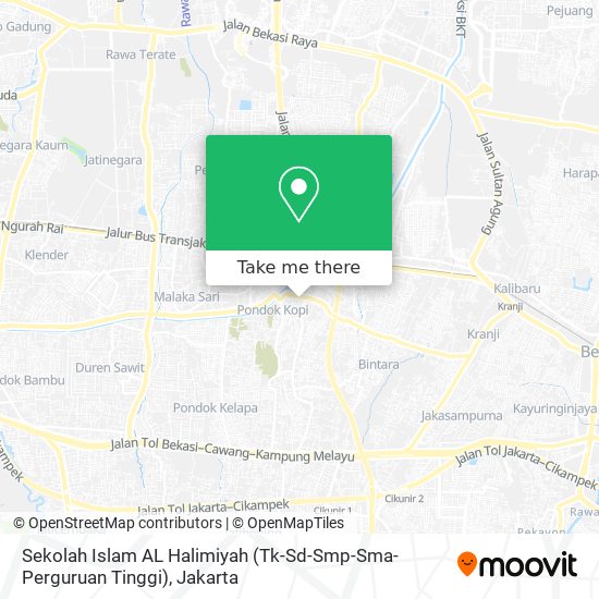 Sekolah Islam AL Halimiyah (Tk-Sd-Smp-Sma-Perguruan Tinggi) map