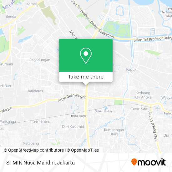 STMIK Nusa Mandiri map