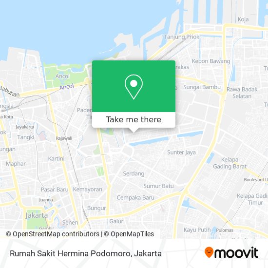 Rumah Sakit Hermina Podomoro map