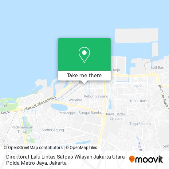 Direktorat Lalu Lintas Satpas Wilayah Jakarta Utara Polda Metro Jaya map