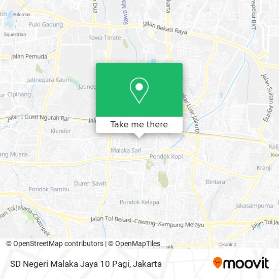 SD Negeri Malaka Jaya 10 Pagi map