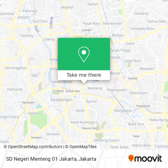 SD Negeri Menteng 01 Jakarta map