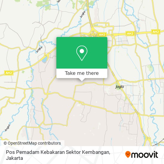 Pos Pemadam Kebakaran Sektor Kembangan map