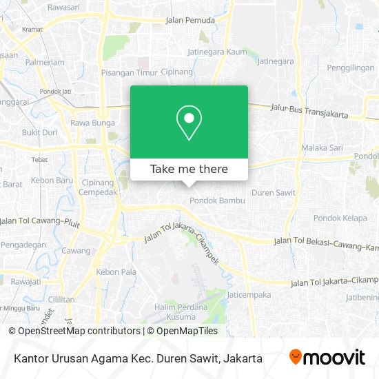 Kantor Urusan Agama Kec. Duren Sawit map