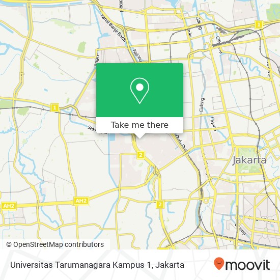 Universitas Tarumanagara Kampus 1 map
