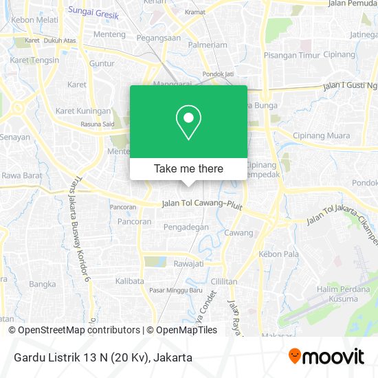 Gardu Listrik 13 N (20 Kv) map