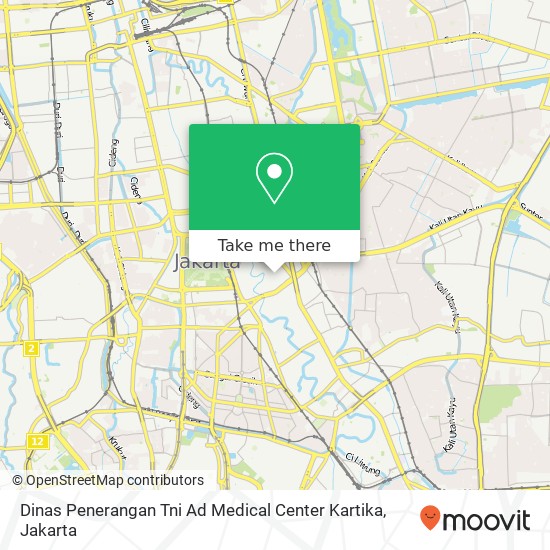 Dinas Penerangan Tni Ad Medical Center Kartika map