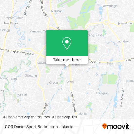GOR Daniel Sport Badminton map