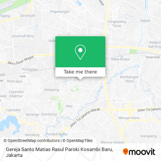 Gereja Santo Matias Rasul Paroki Kosambi Baru map
